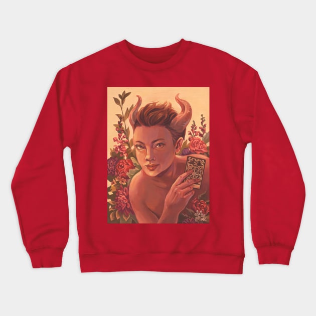 Fortuna - goddess of fortune Crewneck Sweatshirt by Lisa LaRose Art